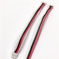 Faisceau de câbles personnalisé avec connecteur JST 3 broches, assemblage de câbles isolés en PVC rouge, noir et blanc pour système de contrôle de la réfrigération