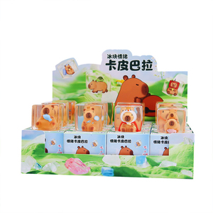 Figurine <span class=keywords><strong>de</strong></span> Kapibara mignonne et créative, en forme <span class=keywords><strong>de</strong></span> glaçon, anti-stress, décoration <span class=keywords><strong>de</strong></span> bureau, fabriquée en Chine, pour les enfants <span class=keywords><strong>de</strong></span> 7 à 12 ans, en résine XINZHIJI 1/12 - Product Image 5