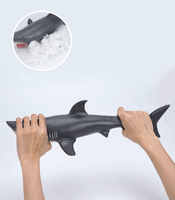 Simulación de PVC, juguete de animales marinos, educación para niños, vida marina, animal, Delfín de algodón suave, tortuga marina, gran modelo de tiburón blanco