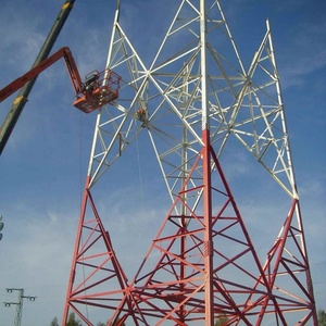 50m 60 mét 100 tự hỗ trợ lưới thép mạ kẽm góc ăng-ten Viễn thông thông tin liên lạc di động Viễn Thông tháp - Product Image 2
