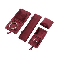 Schmuckbox Schmuckverpackung Luxuriöse Halskettenbox Grüne Schmuckverpackungsbox Rote Luxusbox für Manschettenknöpfe