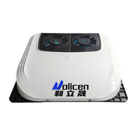 Holicen HLS-25 12V 24V Climatiseur de toit tout-en-un DC/AC avec capacité de refroidissement de 2000W/2400W pour cabine de tracteur