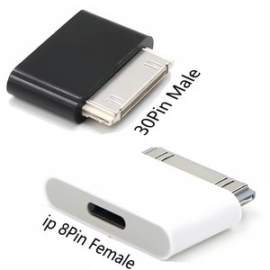 Adaptador de iluminación a <span class=keywords><strong>30</strong></span> Pines, convertidor de sincronización de carga macho a hembra de <span class=keywords><strong>30</strong></span> Pines de 8 pines para <span class=keywords><strong>IPhone</strong></span> 4, Cable de cargador táctil para IPad 2 3 IPod - Product Image 1
