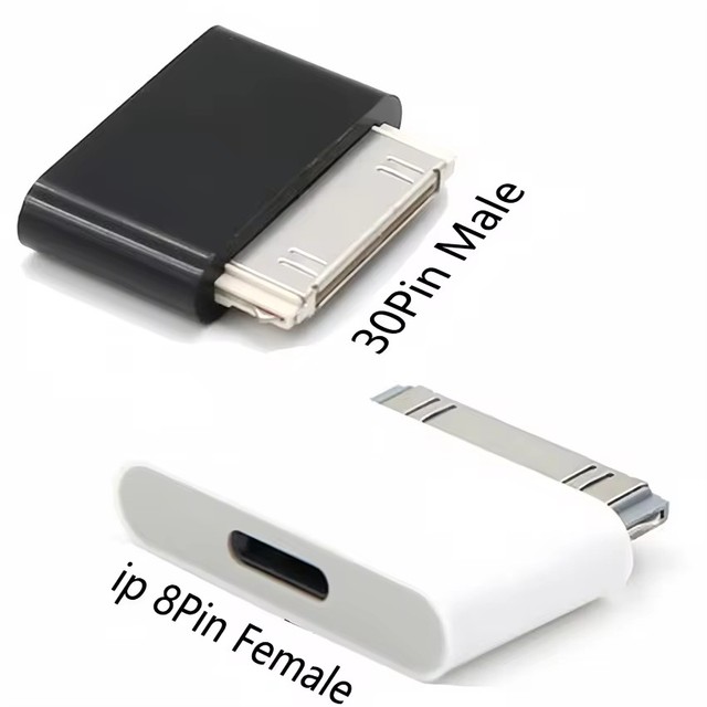 Lighting To 30Pin Adapter 8Pin Male To 30 Pin Female Charging Sync Converter for IPhone 4 4S IPad 2 3 IPod Touch Charger Cable