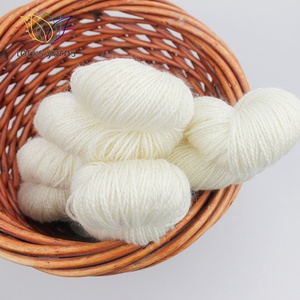 Sợi Sen 100% Siêu Rửa Merino Len <span class=keywords><strong>Dk</strong></span> 275M/100Gram Aran Trọng Lượng Sợi Tự Nhiên Undyed Tay Đan Sợi - Product Image 5