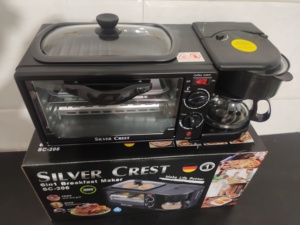 Bộ dụng cụ nấu ăn đa năng gia đình mới năm 2025, 3 trong 1: máy làm bữa sáng, chảo điện, máy pha cà phê, máy nướng bánh mì, sử dụng được ngoài trời - Product Image 6