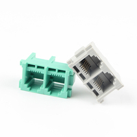 Connecteur téléphonique 5225 6P4C à montage sur panneau, prise modulaire RJ11 RJ12 femelle en bronze phosphoreux -40 70 pour la communication