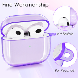 Mode cristal PC TPU dur Transparent étuis pour écouteurs pour <span class=keywords><strong>Airpods</strong></span> 1 2 3 Pro <span class=keywords><strong>coque</strong></span> transparente - Product Image 2