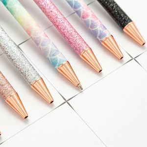 Custom Metal Click Ballpoint <b>Pen</b> with <b>Gold</b> Glitter for Promotional Gifts - Personalized Logo Printing - Product Image 4