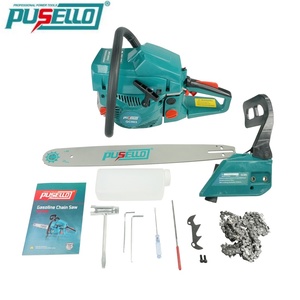 <span class=keywords><strong>Tronçonneuse</strong></span> à essence Pusello Heavy Duty 54,6cc 2600W industrielle, 20 pouces, haute puissance, pour la coupe du bois - Product Image 2