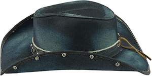 Mode Vintage Cow-Boy Denim Lavé Film Cosplay Port Quotidien Chapeau Western W204 - Product Image 3