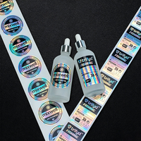 Autocollants personnalisés sur mesure, logo circulaire, autocollants holographiques personnalisés