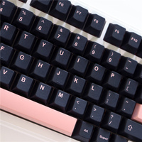 Clavier mécanique personnalisé GMK Pono noir et rose, touches PBT 129 touches, profil Cherry, 61/87/104/108 touches, commutateur MX