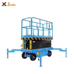 Electro-hydraulic Small Lift For Aerial Work Vehicle With Movable Scissor Lifting Platform
