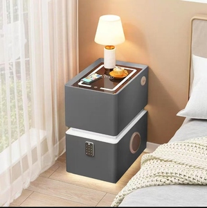 Ultra <strong>Narrow</strong> <strong>Bedside</strong> <strong>Table</strong> with Exquisite Lock New Smart Wooden Master Bedroom <strong>Bedside</strong> <strong>Table</strong> - Product Image 3
