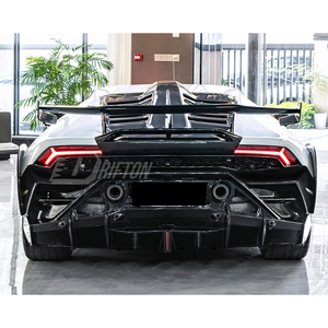 สปอยเลอร์ฝากระโปรงท้ายคาร์บอนไฟเบอร์แบบแห้ง สไตล์ EVO สำหรับ Lamborghini Huracan LP610 LP580 EVO Tecnica ปี 2014-2025 - Product Image 2