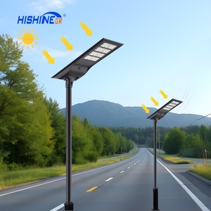 Hishine cao lumen đầu ra 12 <span class=keywords><strong>Volt</strong></span> DC năng lượng mặt trời ánh sáng đường phố rắn hổ mang đầu SMD LED tự động tích hợp IP66 RoHS cho đường ngoài trời - Product Image 1