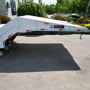 <span class=keywords><strong>Prix</strong></span> usine Semi-remorque surbaissée col de cygne pliable 60T robuste 16,6 m avec 8 verrous de torsion pour <span class=keywords><strong>transport</strong></span> de conteneurs et colonnes de hauteur réglable - Product Image 4