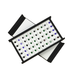 V-slot with cover tourmaline ring surface bare stone box color jewelry storage box exhibition counter display