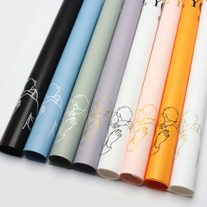 <span class=keywords><strong>Jane</strong></span> <span class=keywords><strong>Eyre</strong></span> série Floral Lover papier d'emballage cadeau taille personnalisée style coréen rouleau enduit pour l'emballage des aliments et des fleurs pour Noël - Product Image 2