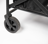 Chariot de plage pliable en métal portable, chariot à roulettes, conteneur pour le jardin, le camping ou le stockage d'outils, idéal pour le shopping