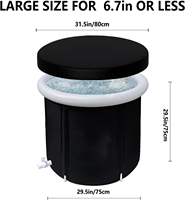 Baignoire à glace gonflable sur mesure 2026 en PVC, portable, pour récupération en extérieur, à vendre
