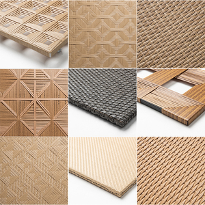 Panneau de plafond en rotin plastique tissé LTR, résistant aux intempéries, ignifuge, feuille de façade en rotin PE pour projets extérieurs et intérieurs - Product Image 2