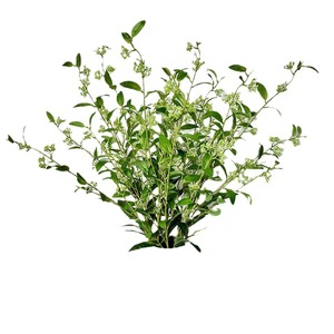 Plante artificielle en feuilles de houx perlées, 103 cm, blanc et vert, en caoutchouc souple, décoration d'intérieur, décoration de bureau, arrangement floral - Product Image 5
