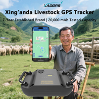 Nouveau traceur GPS pour vaches 2026 avec batterie de 20000 mAh, collier GPS, clôture virtuelle pour vaches, moutons, dispositif de suivi GPS 4G pour animaux