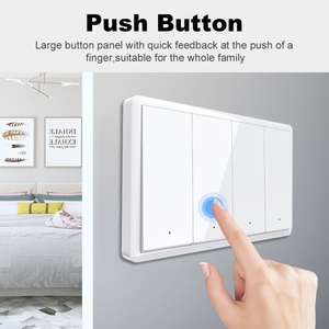 Interruttore Smart a Pannello Grande Graffiti WIFI Matter US con Controllo Vocale e App, Universale, Materiale ABSPC, AC 100-240V, Monofase - Product Image 3