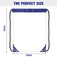 Sac à dos transparent personnalisé en PVC avec cordon de serrage Sac à dos de rangement étanche de voyage Transparent Sac à dos transparent avec cordon de serrage