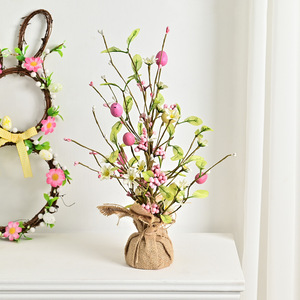 <strong>Easter</strong> <strong>Decorations</strong> Home Desktop Ornaments <strong>Easter</strong> Eggs <strong>Tree</strong> Colorful Artificial Green Plants Flower <strong>Decoration</strong> - Product Image 1