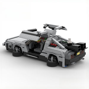 MOC-38590 macchina del tempo DeLorean dal ritorno al futuro mattoncini di assemblaggio giocattoli blocchi da costruzione fai da te regali per bambini di Natale 896 pz/set - Product Image 2
