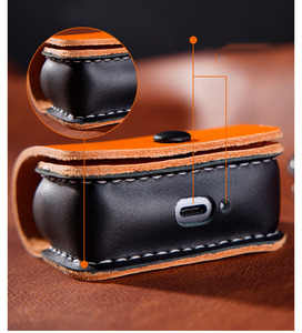 Funda de cuero genuino de alta calidad para auriculares Bluetooth para <span class=keywords><strong>Huawei</strong></span> <span class=keywords><strong>Freebuds</strong></span> <span class=keywords><strong>Pro</strong></span> 1 2 Funda de cuero real - Product Image 5