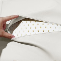 Lit de Traitement de Beauté Électrique Chauffant pour Spa et Salon, Meuble en Bois à 2 Moteurs, Table de Massage Médicale Électrique