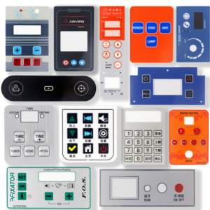 Clavier à membrane en caoutchouc personnalisé pour télécommande avec boutons autocollants en PET et montage sur panneau - Product Image 5