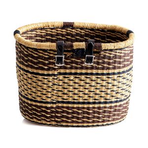 Cesta de mimbre vintage tejida a mano al por mayor de fabricante vietnamita, organizador de almacenamiento ecológico para decoración del hogar y bicicletas - Product Image 2