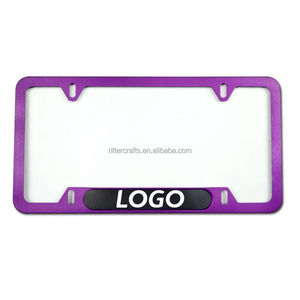 Marco de matrícula de coche de aluminio con láser de fibra de carbono personalizado, marco de matrícula, marco de matrícula de acero inoxidable - Product Image 4