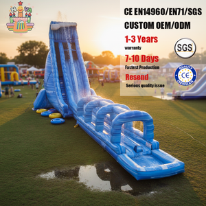 ノヴァ NVWS-055 デュアルレーン タイダルウェーブ ブルークラッシュ 業務用インフレータブル ウォータースライド 業務用PVC ウォータースライド レンタルパーティー - Product Image 3