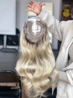 SHY Mini Crown Wig, Perruque en Cheveux Humains Premium, Solution pour la Perte de Cheveux Partielle, Lace Front, Longueur Personnalisée, Marque Privée