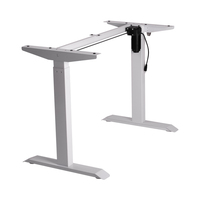 Table réglable professionnel en gros bureau à réglage en hauteur électrique fournisseur doré bureau debout électrique