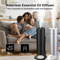 Diffuseur d'arômes sans fil mini sans eau 80 ml en aluminium, application WiFi française, 4000 mAh, fixation murale ou sur table, adapté aux animaux domestiques et aux enfants, design silencieux