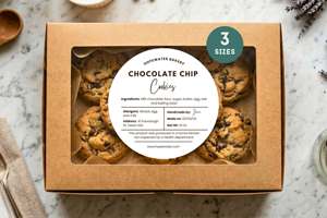 Custom waterproof self-adhesive labels and stickers suitable for pet food, snacks, pizza, candy, sandwiches, sugar, olive oil, a - Product Image 4