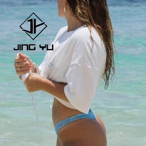 Camiseta Informal de Verano con Logotipo Personalizado para Mujer, Camiseta Gráfica de Moda, Camiseta Holgada con Cuello Redondo, Camiseta de Manga Corta de Algodón para Mujer - Product Image 4