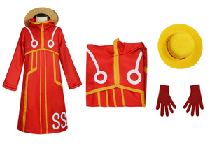 Ecowalson Egghead Island disfraz Monkey D <span class=keywords><strong>Luffy</strong></span> Robe Cosplay disfraz 163 <span class=keywords><strong>Luffy</strong></span> <span class=keywords><strong>chaqueta</strong></span> abrigo sombrero traje <span class=keywords><strong>de</strong></span> Halloween - Product Image 6