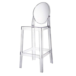 Vente en gros Salle à manger moderne de luxe Banquet en plastique acrylique tabouret de bar transparent Chaises hautes pour la cuisine - Product Image 2