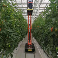 Chariot de cueillette autopropulsé électrique pour la cueillette des tomates et des fruits en serre
