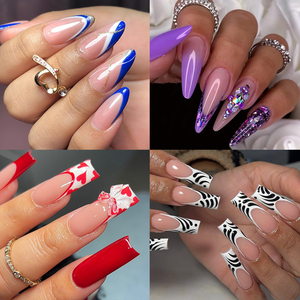 Nhà Sản Xuất Cung Cấp Trực Tiếp Tất Cả Các Loại Móng Tay Giả Traceless Quan Tài Stiletto Vuông Hạnh Nhân Nail Rõ Ràng Mềm Gel Nail Mẹo - Product Image 6
