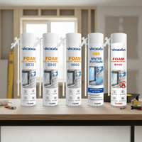 Vente flash : Mousse expansive en polyuréthane PU de 750 ml, mousse liquide en polyuréthane, mousse de fixation pour cadre de fenêtre, porte, paquet