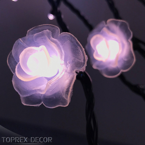 <strong>China</strong> <strong>Import</strong> <strong>Items</strong> Rose Gold Color Flower String Lights <strong>for</strong> Farmhouse <strong>Home</strong> <strong>Decor</strong> - Product Image 1